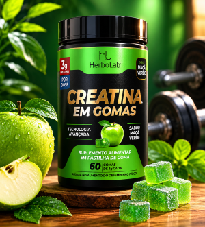 Creatina em gomas,60 gomas de 3g cada