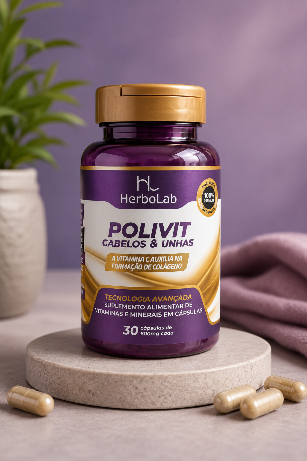 Polívit cabelos & unhas