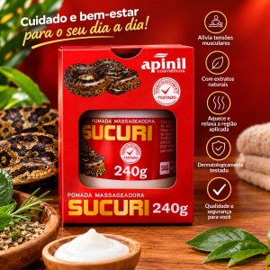 Pomada massageadora sucuri
